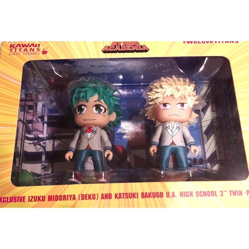 My Hero Academia KAWAII TWINS Pack; Deku and Katsuki Bakugo 3" NEW IN PKG